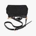 SICILY Black Leather×Crochet 48シシリー ブラック レザー×クロッシェ 48