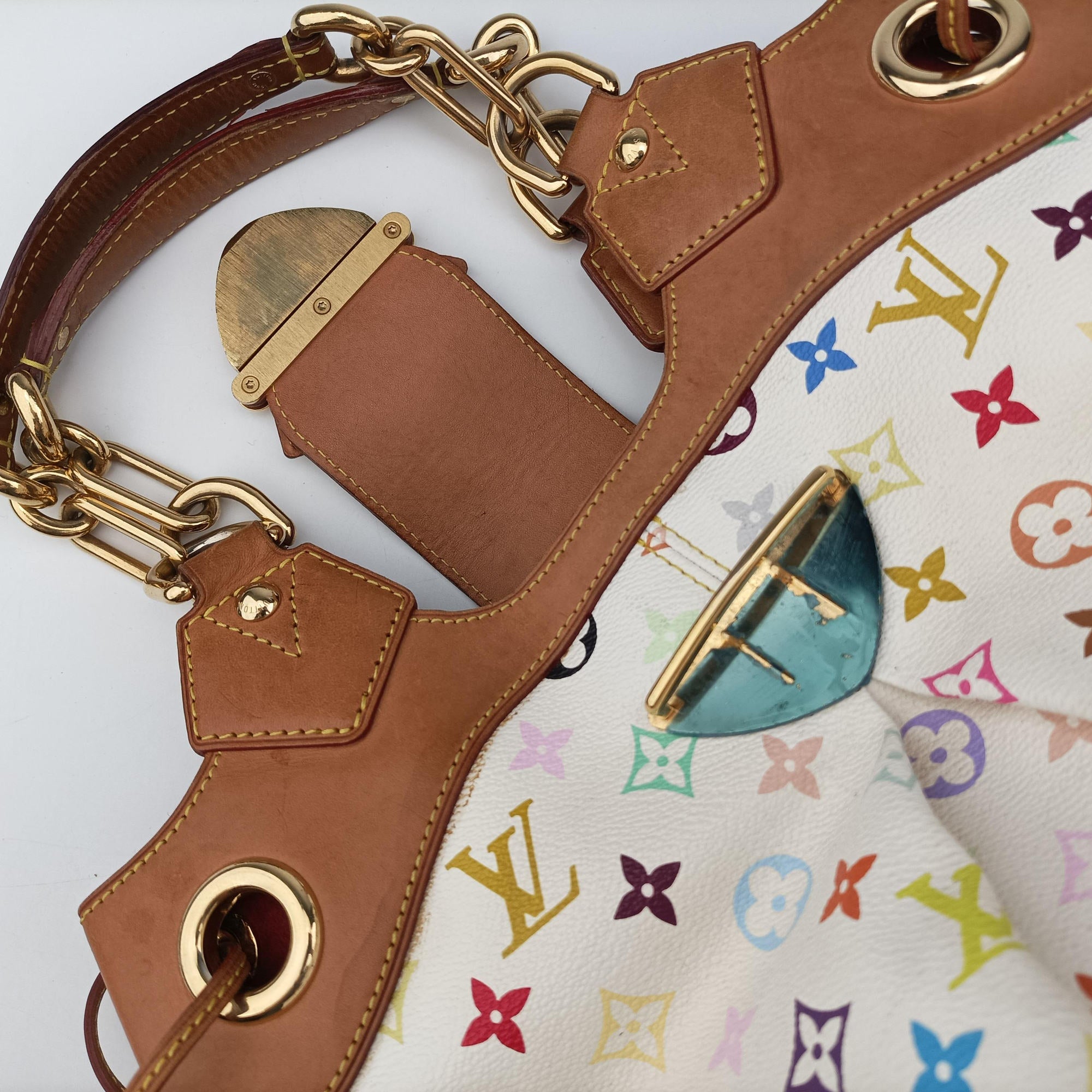 URSULA white Monogram Multicolor M40123 Lot number unknownウルスラ ブロン モノグラム マルチカラー M40123 製番不明