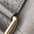 Havane Stamped Trunk BowlerGreySuede× LeatherM95237LM0076ハヴァン スタンプド トランク ボウラーグレースエード × レザーM95237LM0076