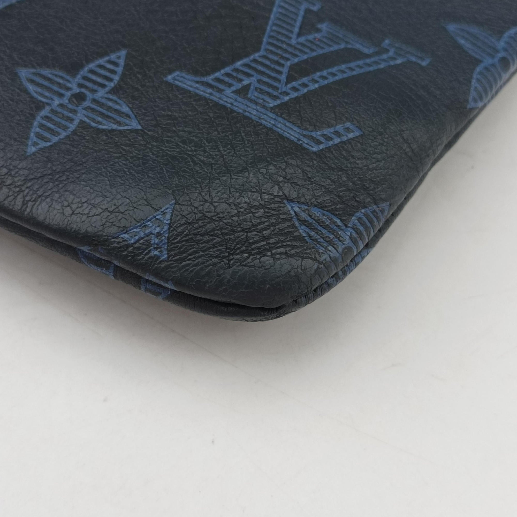Discovery Pochette Gray Blue × Sky Blue Monogram Shadow M80425 UB1201ディスカバリー ポシェット グレーブルー × スカイブルー モノグラム シャドウ M80425 UB1201