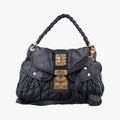 Coffer Matelasse Black Leather 194コッファー マテラッセ ブラック レザー 194
