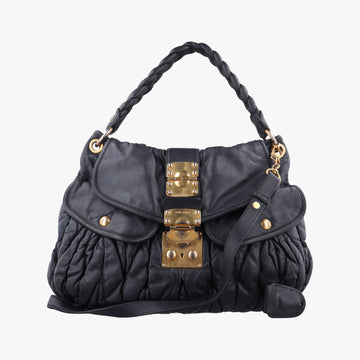 Coffer Matelasse Black Leather 194コッファー マテラッセ ブラック レザー 194