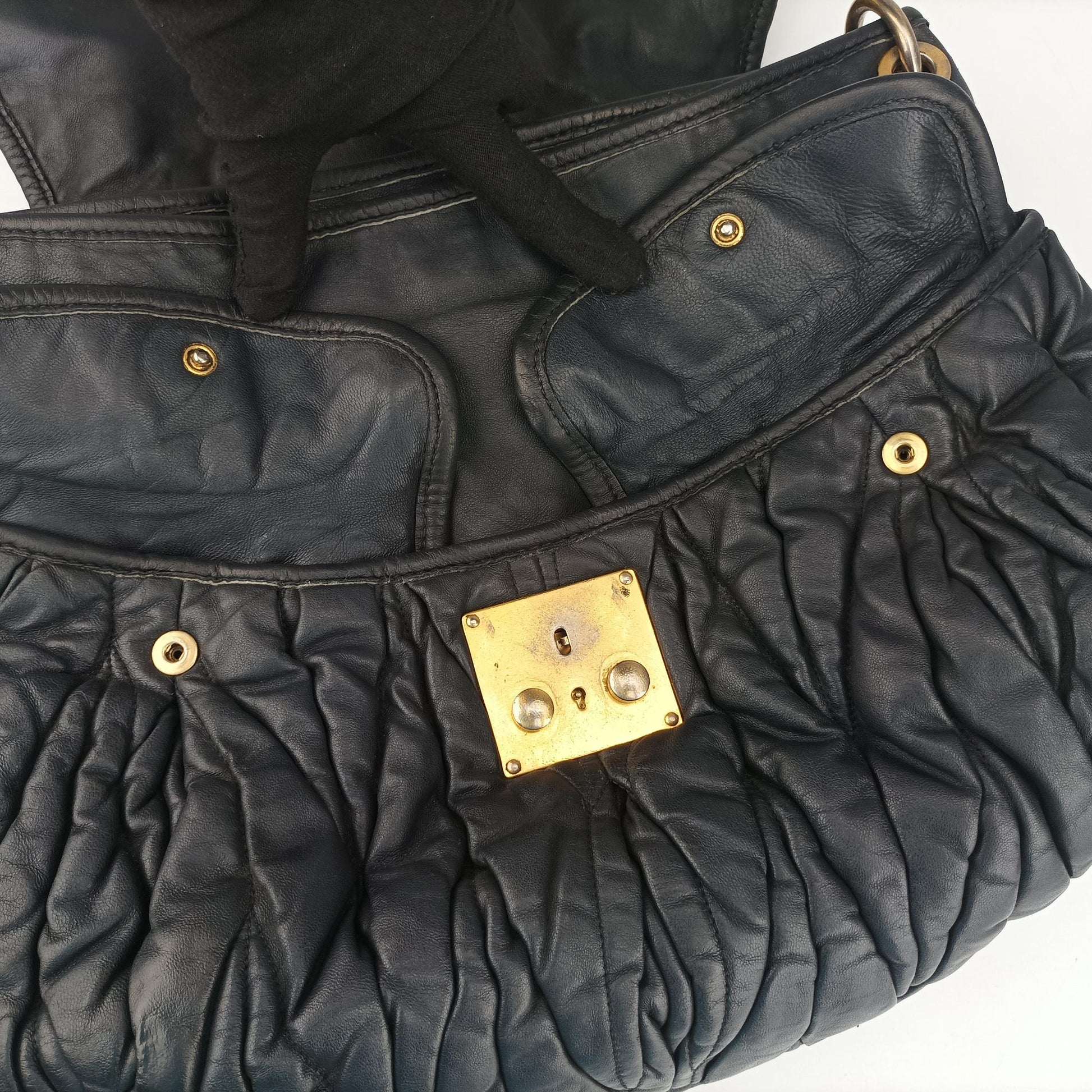 Coffer Matelasse Black Leather 194コッファー マテラッセ ブラック レザー 194