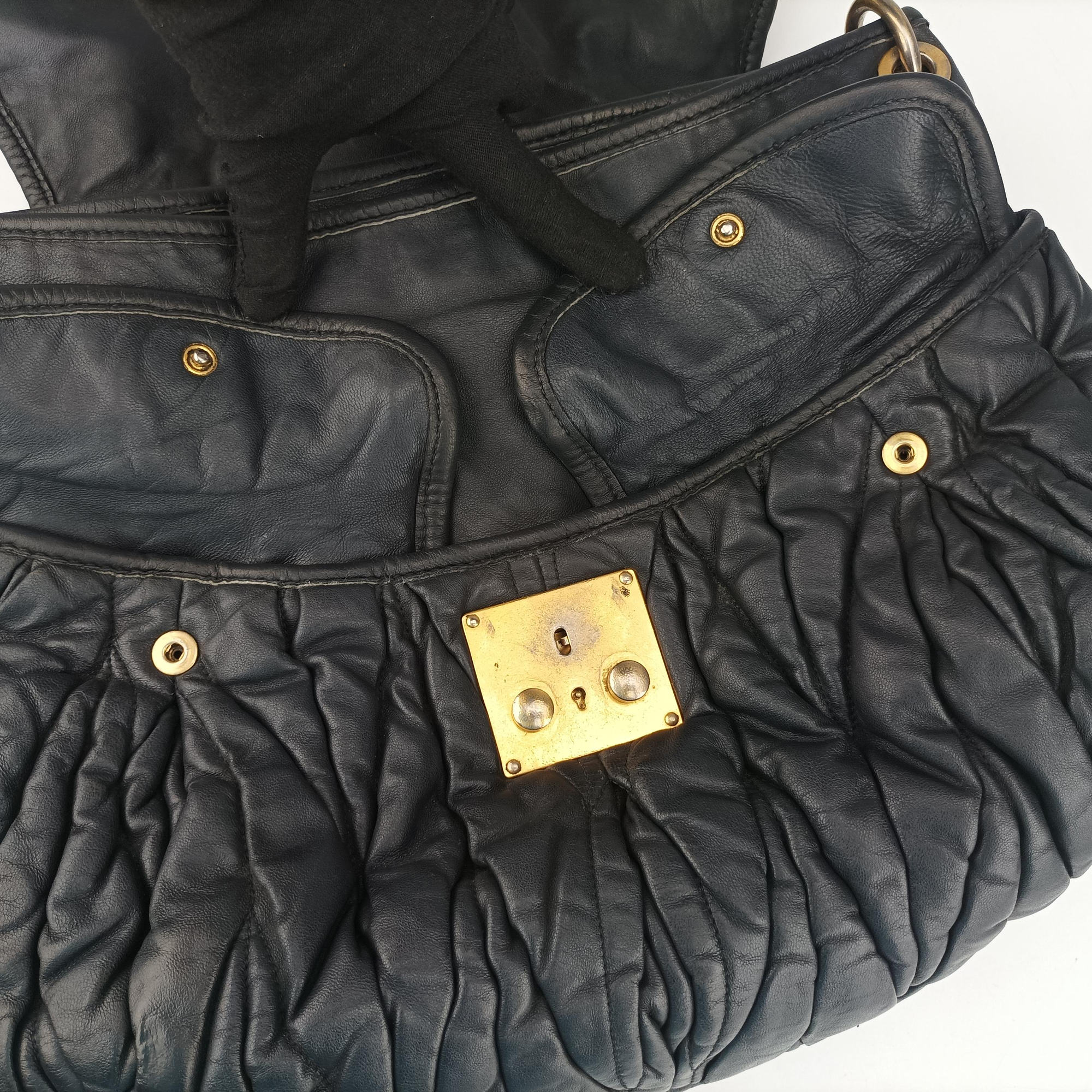 Coffer Matelasse Black Leather 194コッファー マテラッセ ブラック レザー 194