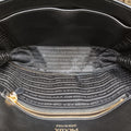 Secondhand Prada Plex Ribbon black×green×grey Leather 1BD067 shoulderbag | stylenewstar