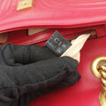 GG Marmont Red Leather 443497 E027566642GGマーモント レッド レザー 443497 E027566642