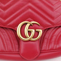 GG Marmont Red Leather 443497 E027566642GGマーモント レッド レザー 443497 E027566642