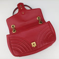 GG Marmont Red Leather 443497 E027566642GGマーモント レッド レザー 443497 E027566642