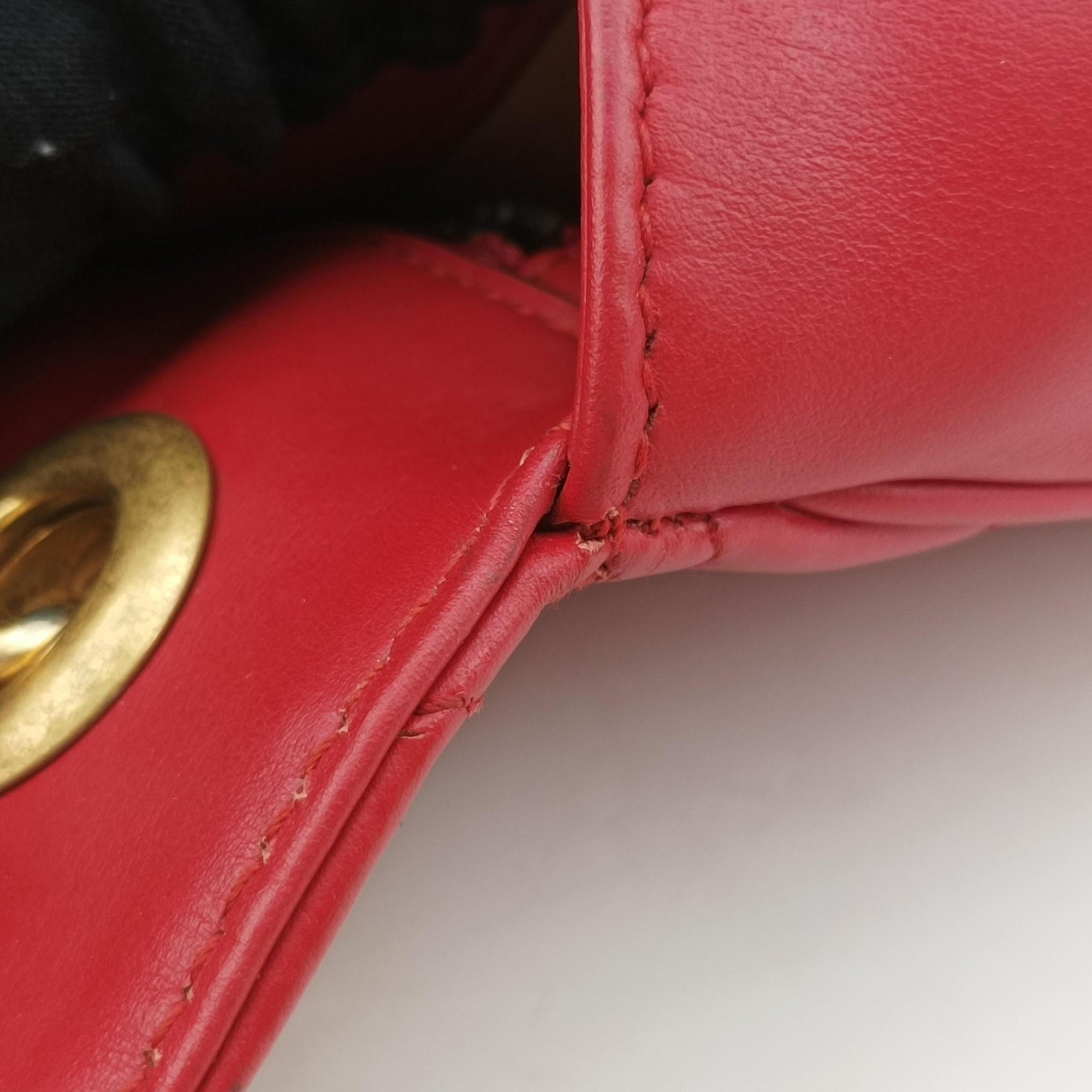GG Marmont Red Leather 443497 E027566642GGマーモント レッド レザー 443497 E027566642