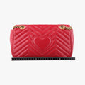 GG Marmont Red Leather 443497 E027566642GGマーモント レッド レザー 443497 E027566642