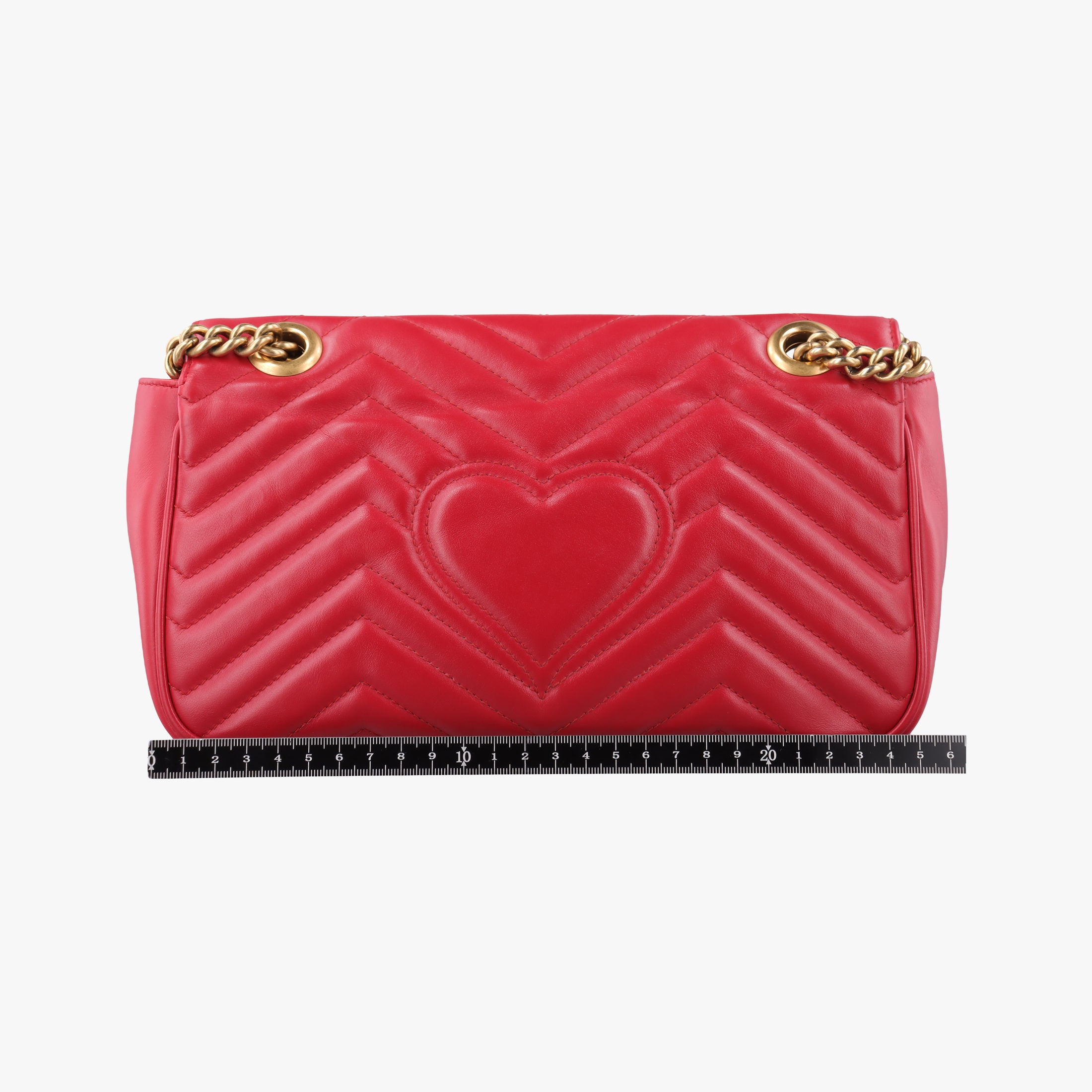 GG Marmont Red Leather 443497 E027566642GGマーモント レッド レザー 443497 E027566642