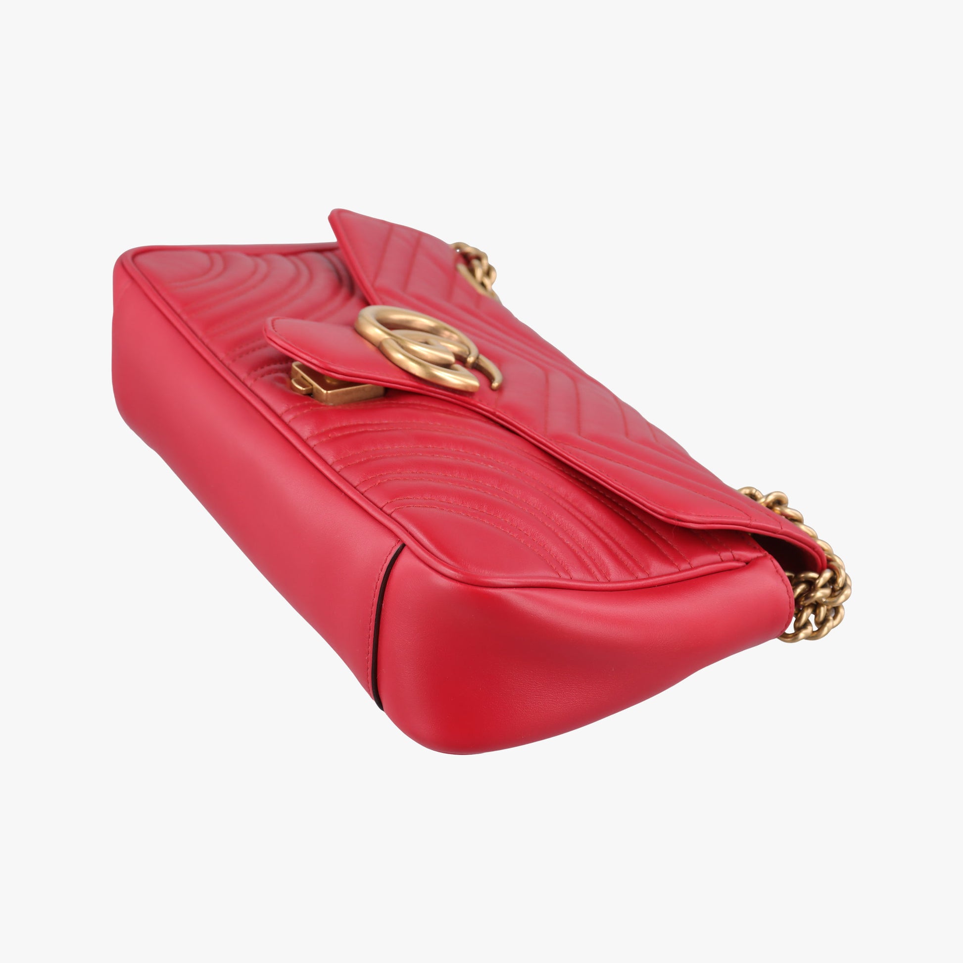 GG Marmont Red Leather 443497 E027566642GGマーモント レッド レザー 443497 E027566642
