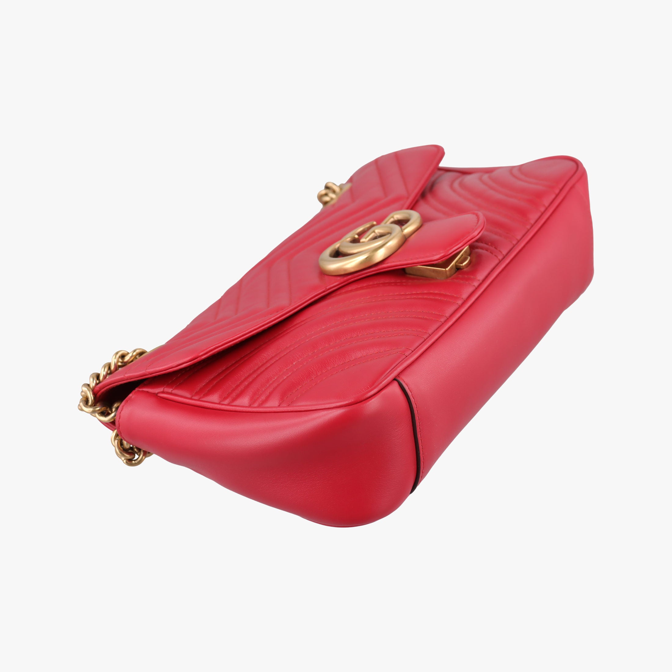 GG Marmont Red Leather 443497 E027566642GGマーモント レッド レザー 443497 E027566642