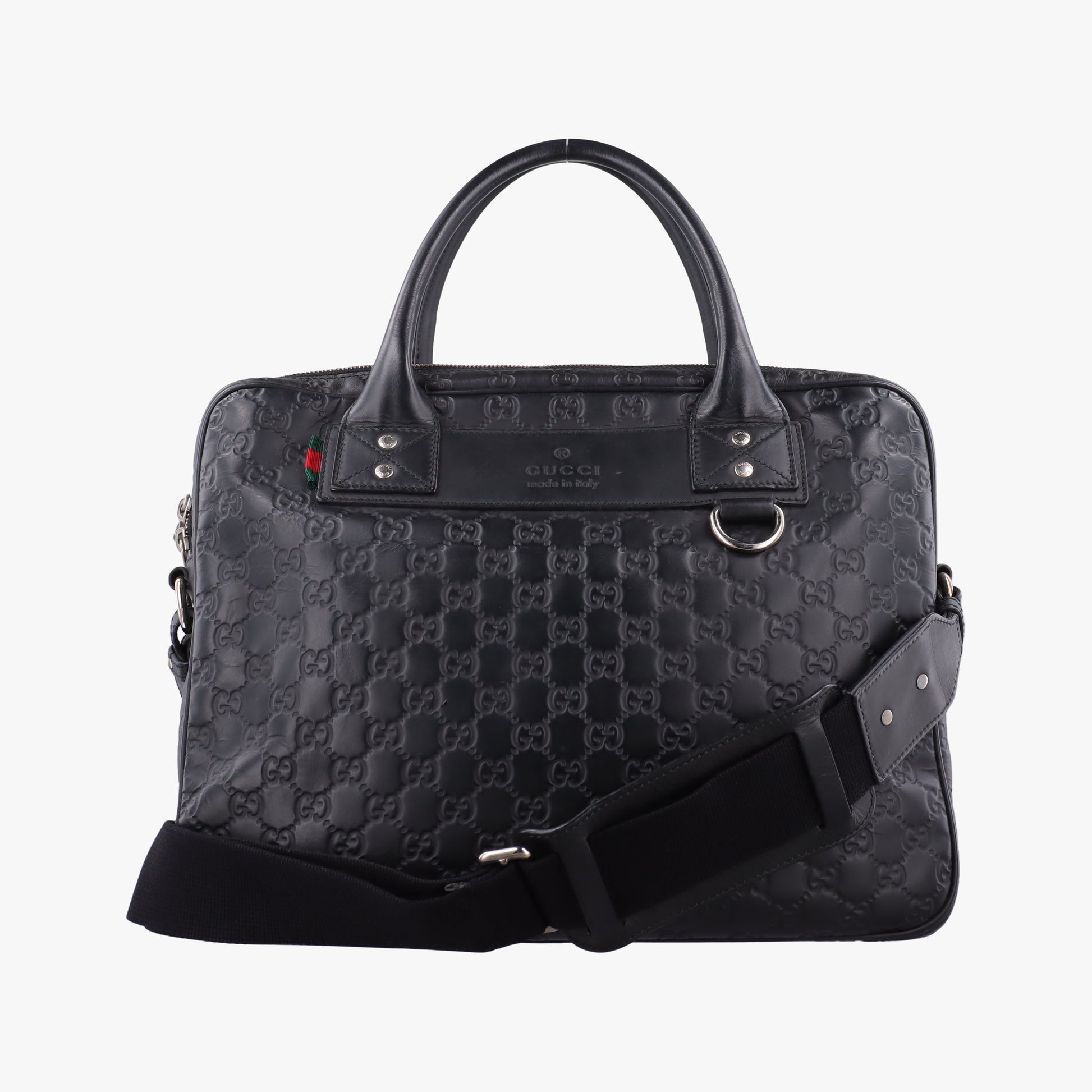 Guccissima Briefcase Business Black Leather 328937 C018699206グッチシマ ブリーフケース ビジネス ブラック レザー 328937 C018699206