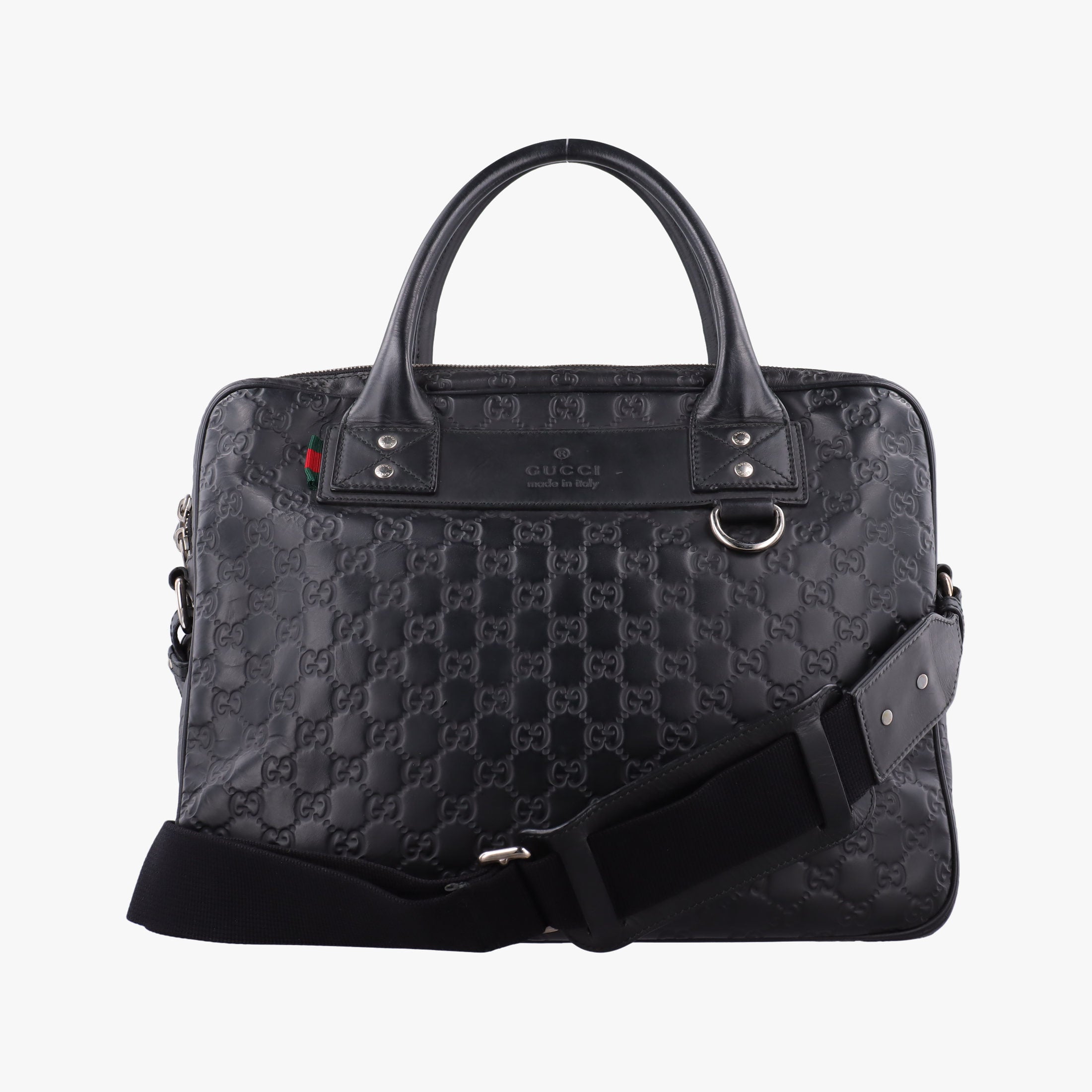 Guccissima Briefcase Business Black Leather 328937 C018699206グッチシマ ブリーフケース ビジネス ブラック レザー 328937 C018699206