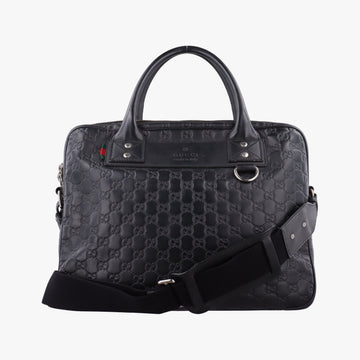 Guccissima Briefcase Business Black Leather 328937 C018699206グッチシマ ブリーフケース ビジネス ブラック レザー 328937 C018699206