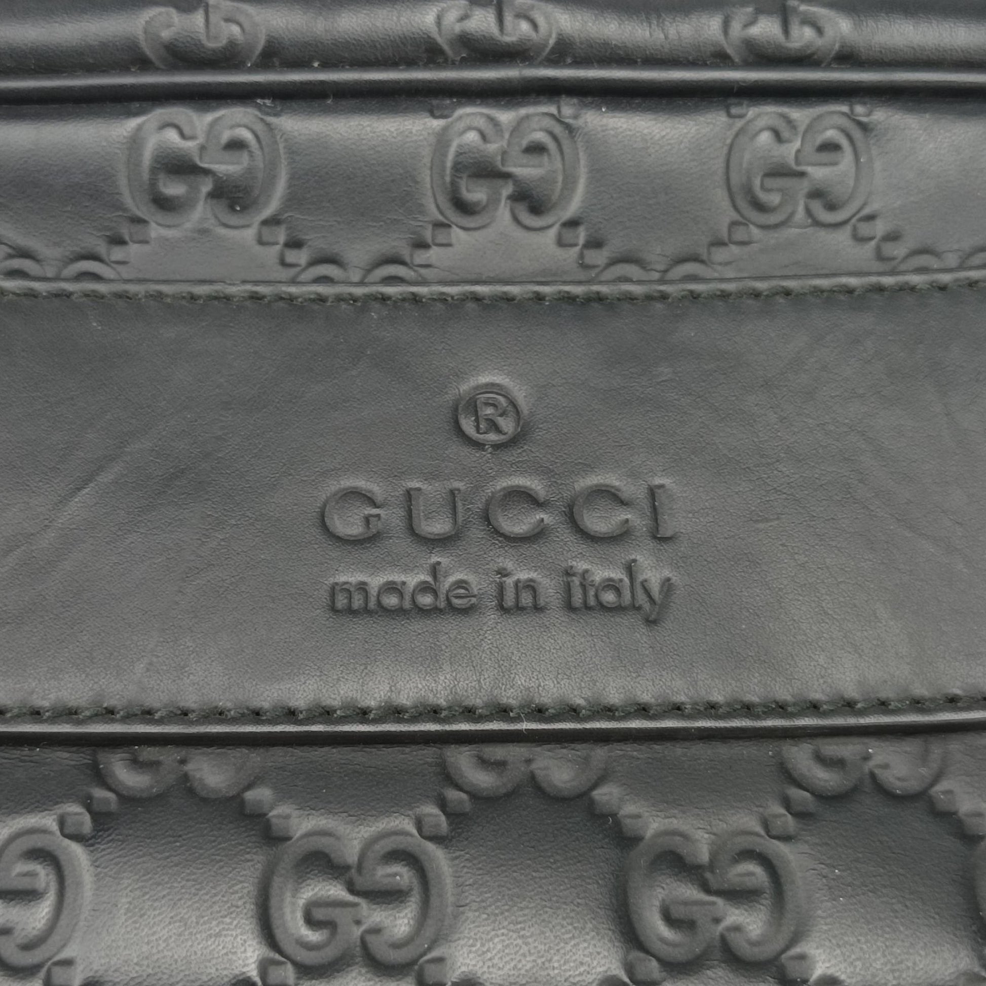 Guccissima Briefcase Business Black Leather 328937 C018699206グッチシマ ブリーフケース ビジネス ブラック レザー 328937 C018699206