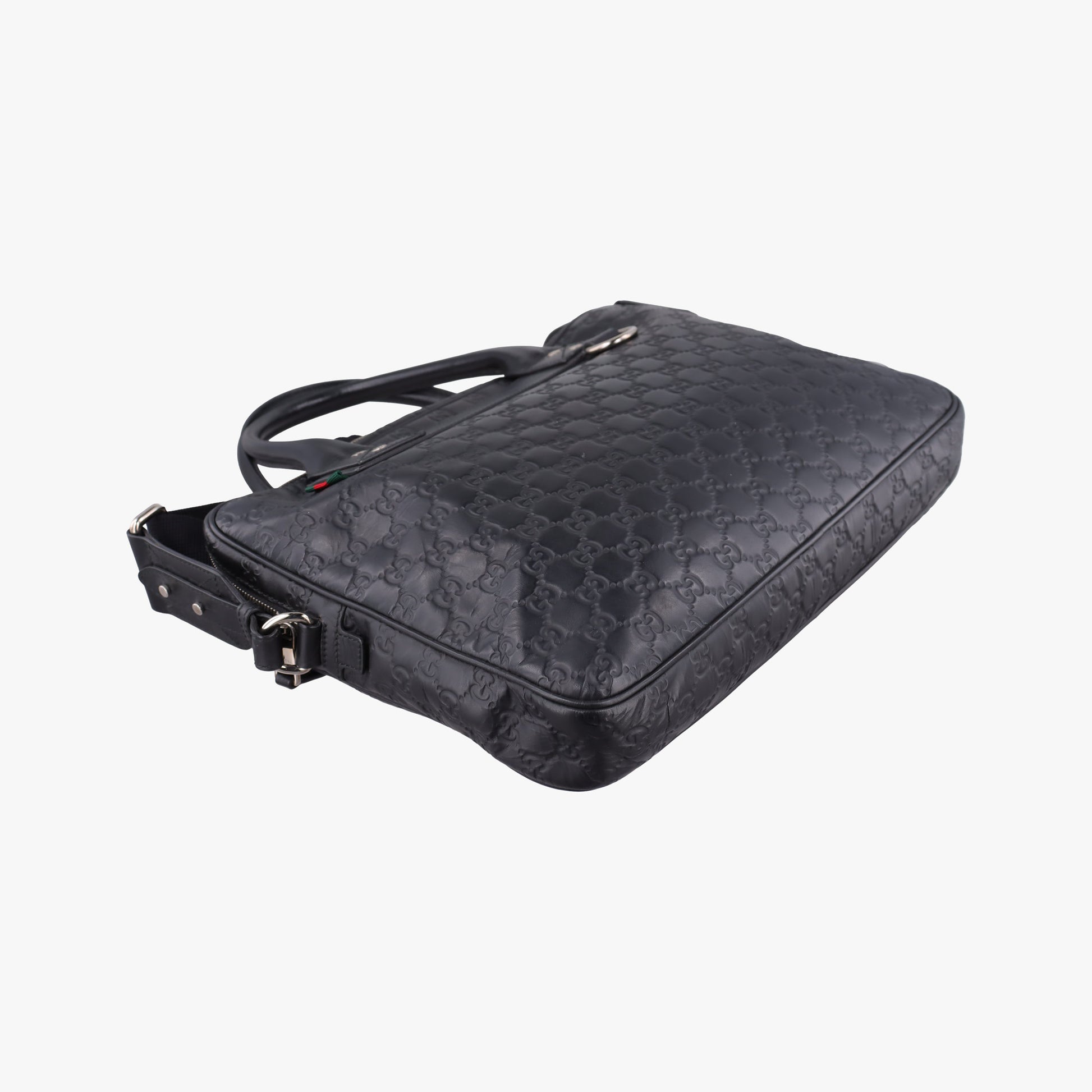 Guccissima Briefcase Business Black Leather 328937 C018699206グッチシマ ブリーフケース ビジネス ブラック レザー 328937 C018699206