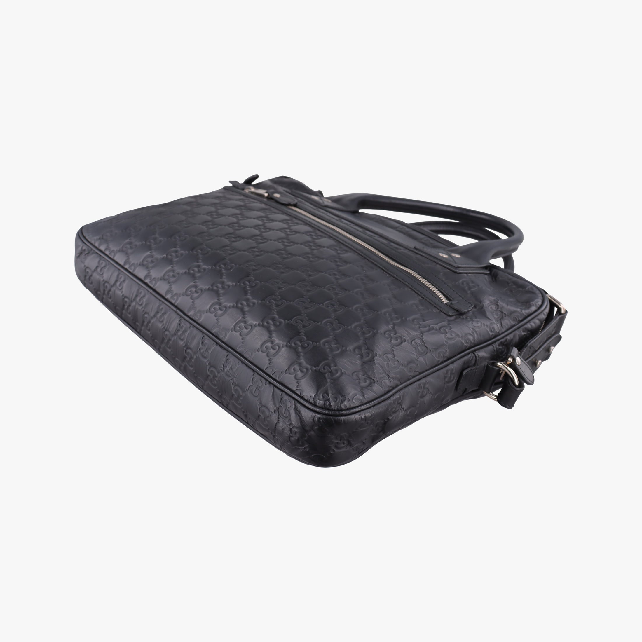 Guccissima Briefcase Business Black Leather 328937 C018699206グッチシマ ブリーフケース ビジネス ブラック レザー 328937 C018699206