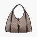 New Jackie Brown PVC coated canvas × leather 203494 F2661161ニュージャッキー ブラウン PVCコーティングキャンバス×レザー 203494 F2661161