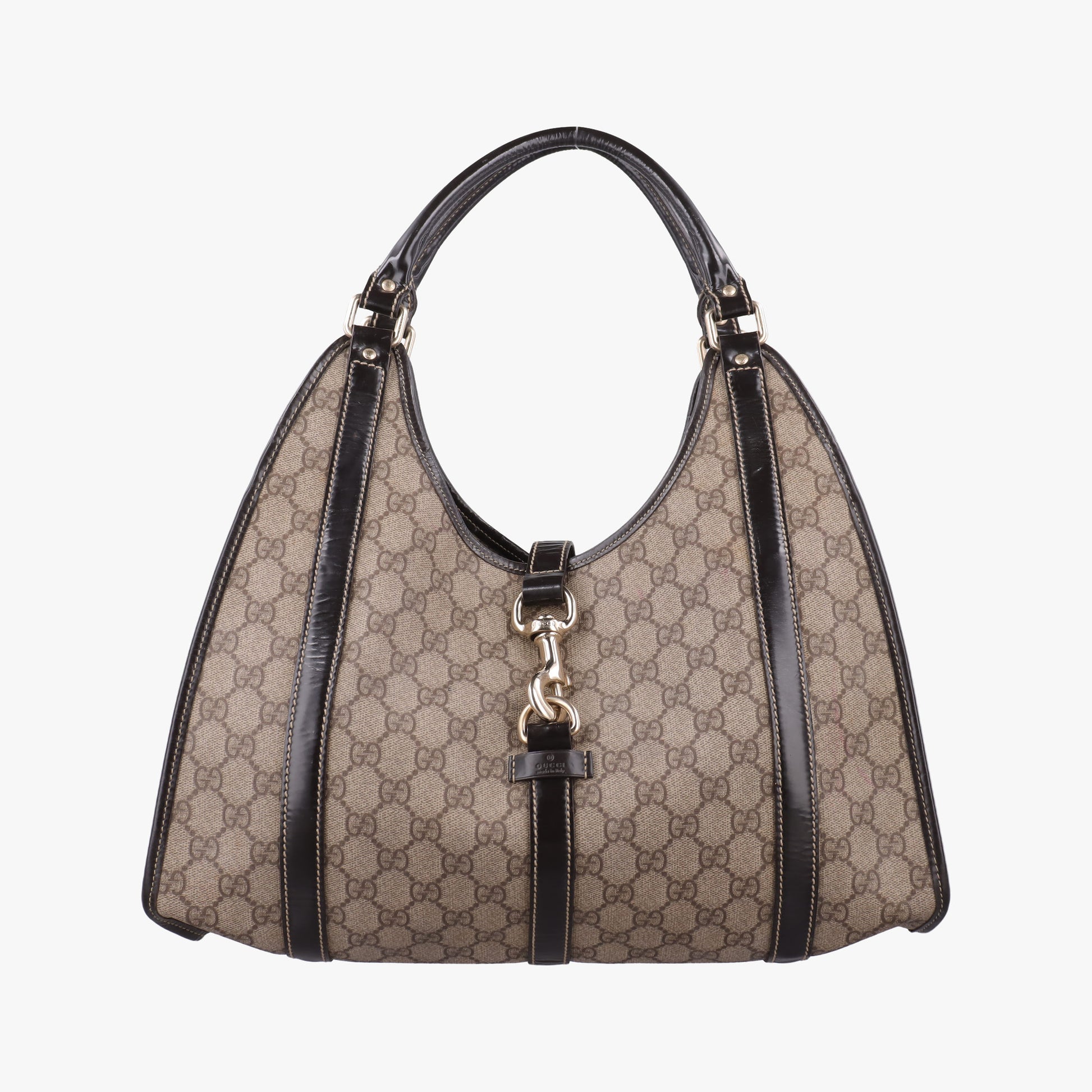 New Jackie Brown PVC coated canvas × leather 203494 F2661161ニュージャッキー ブラウン PVCコーティングキャンバス×レザー 203494 F2661161