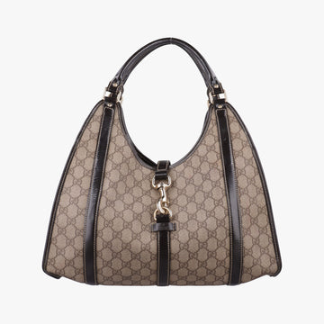 New Jackie Brown PVC coated canvas × leather 203494 F2661161ニュージャッキー ブラウン PVCコーティングキャンバス×レザー 203494 F2661161