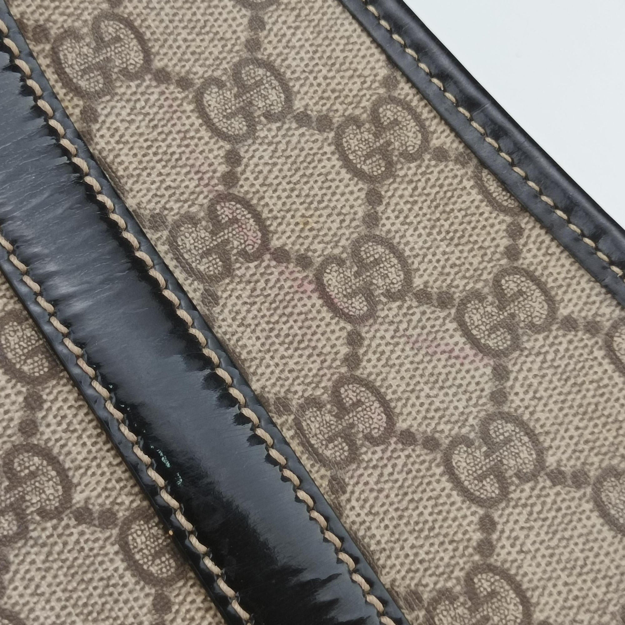 New Jackie Brown PVC coated canvas × leather 203494 F2661161ニュージャッキー ブラウン PVCコーティングキャンバス×レザー 203494 F2661161