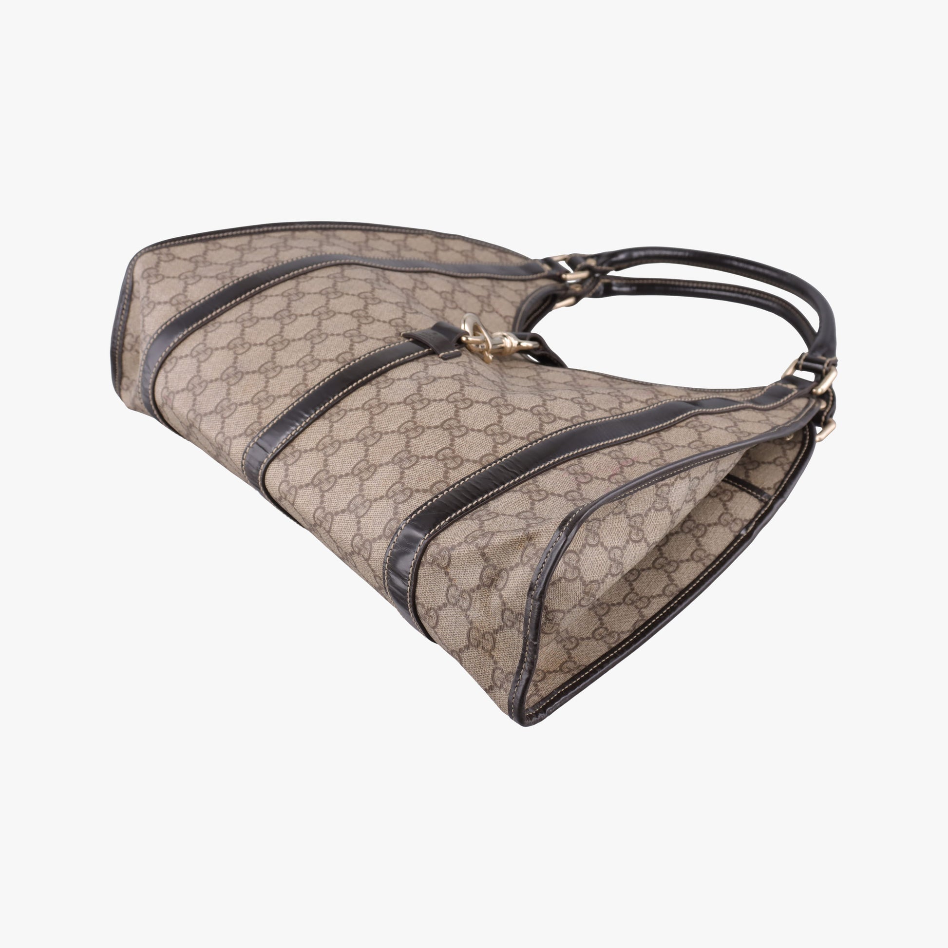 New Jackie Brown PVC coated canvas × leather 203494 F2661161ニュージャッキー ブラウン PVCコーティングキャンバス×レザー 203494 F2661161