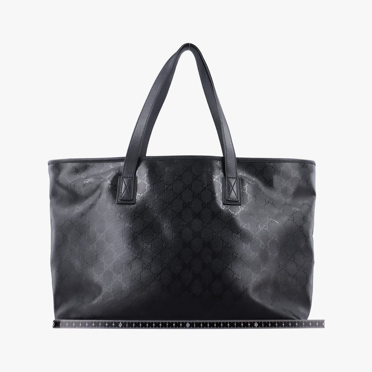 GG Imprime Black PVC coated canvas×Leather 211137 C012768178GG インプリメ ブラック PVCコーティングキャンバス×レザー 211137 C012768178