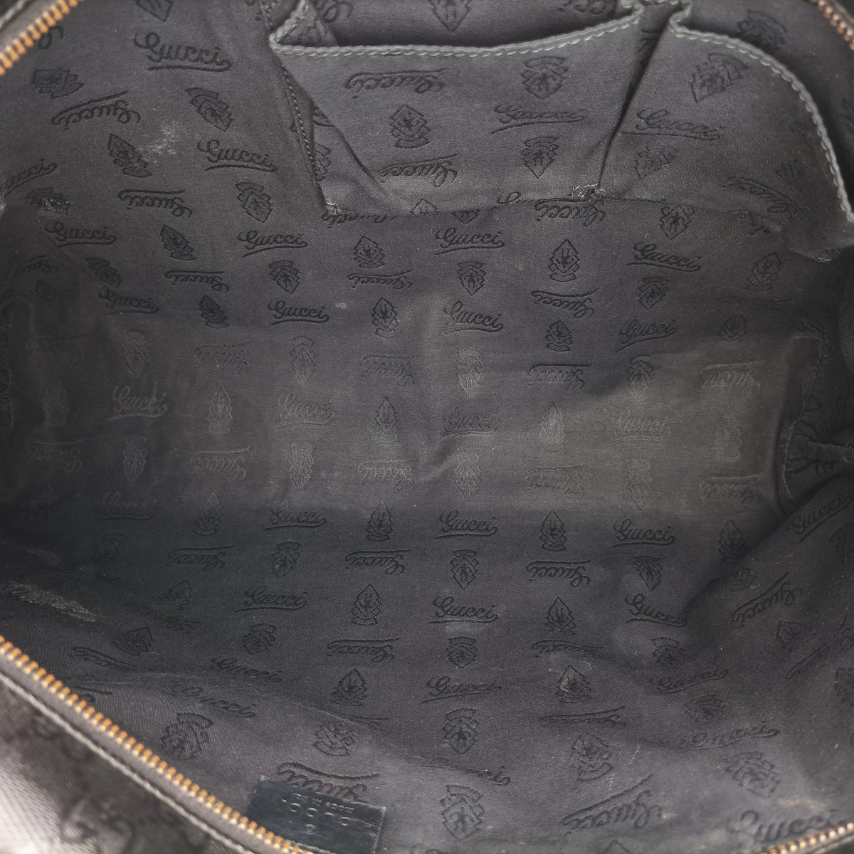 GG Imprime Black PVC coated canvas×Leather 211137 C012768178GG インプリメ ブラック PVCコーティングキャンバス×レザー 211137 C012768178