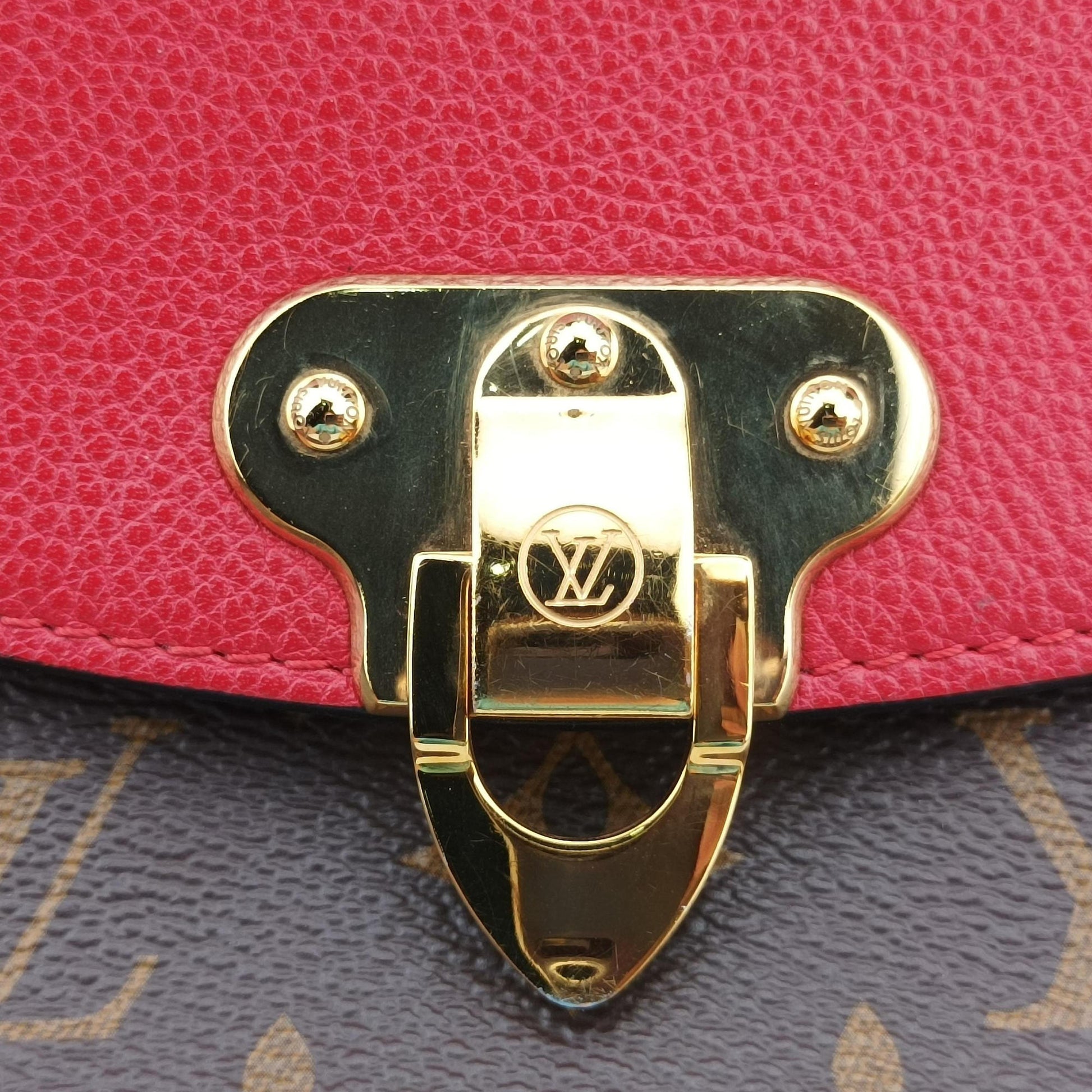 SAINT PLACIDE brown×CERISE Monogram Canvas×calf leather M43713 CA1109サンプラシード モノグラム/ブラウン×スリーズ モノグラムキャンバス×カーフレザー M43713 CA1109