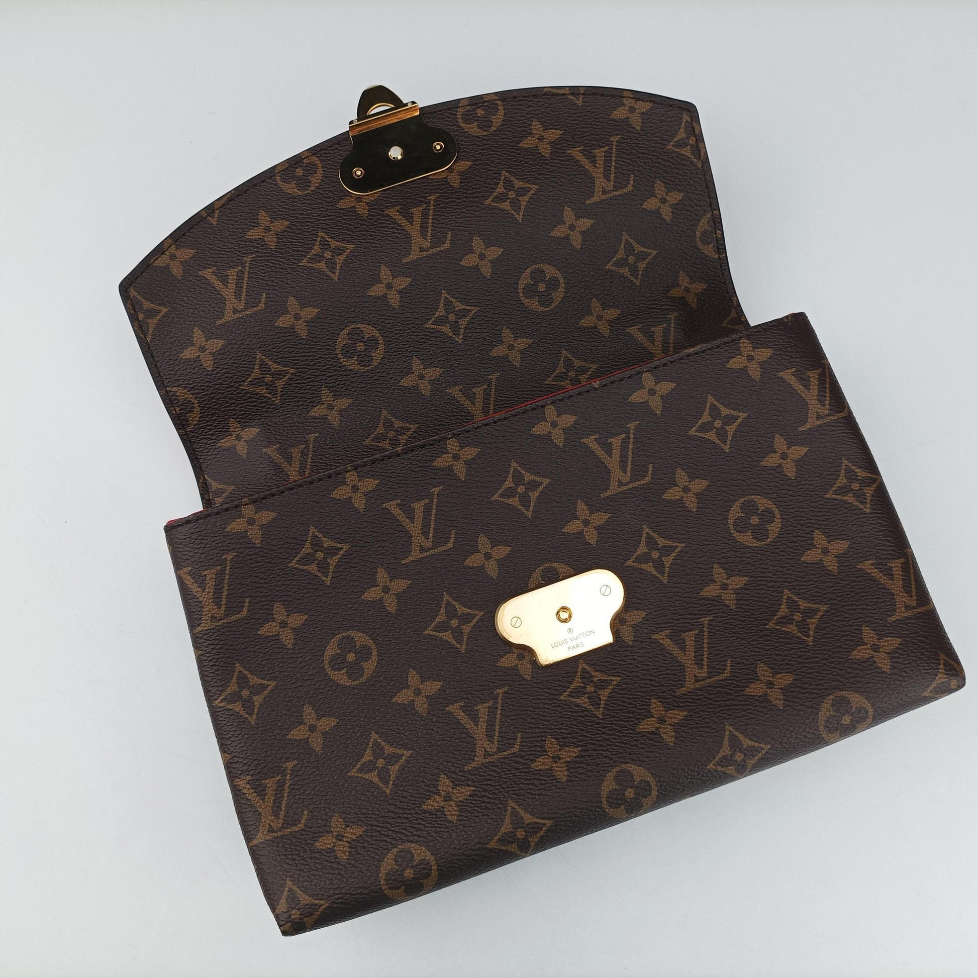 SAINT PLACIDE brown×CERISE Monogram Canvas×calf leather M43713 CA1109サンプラシード モノグラム/ブラウン×スリーズ モノグラムキャンバス×カーフレザー M43713 CA1109