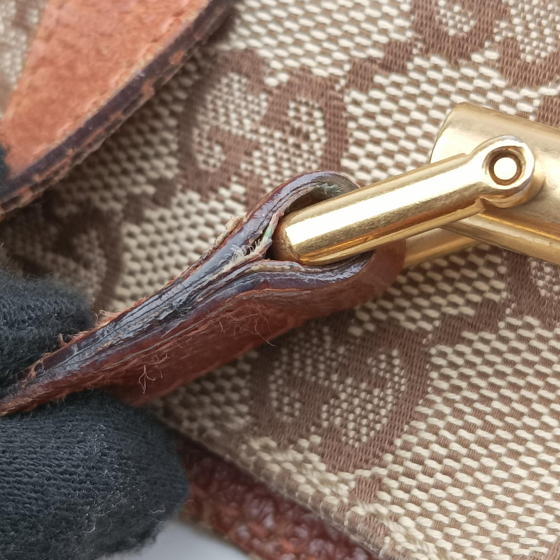 Piston Lock Jackie Hobo Beige x Brown canvas×leather 120885 ニュージャッキー ベージュ×ブラウン キャンバス×レザー 120885 