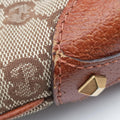 Piston Lock Jackie Hobo Beige x Brown canvas×leather 120885 ニュージャッキー ベージュ×ブラウン キャンバス×レザー 120885 