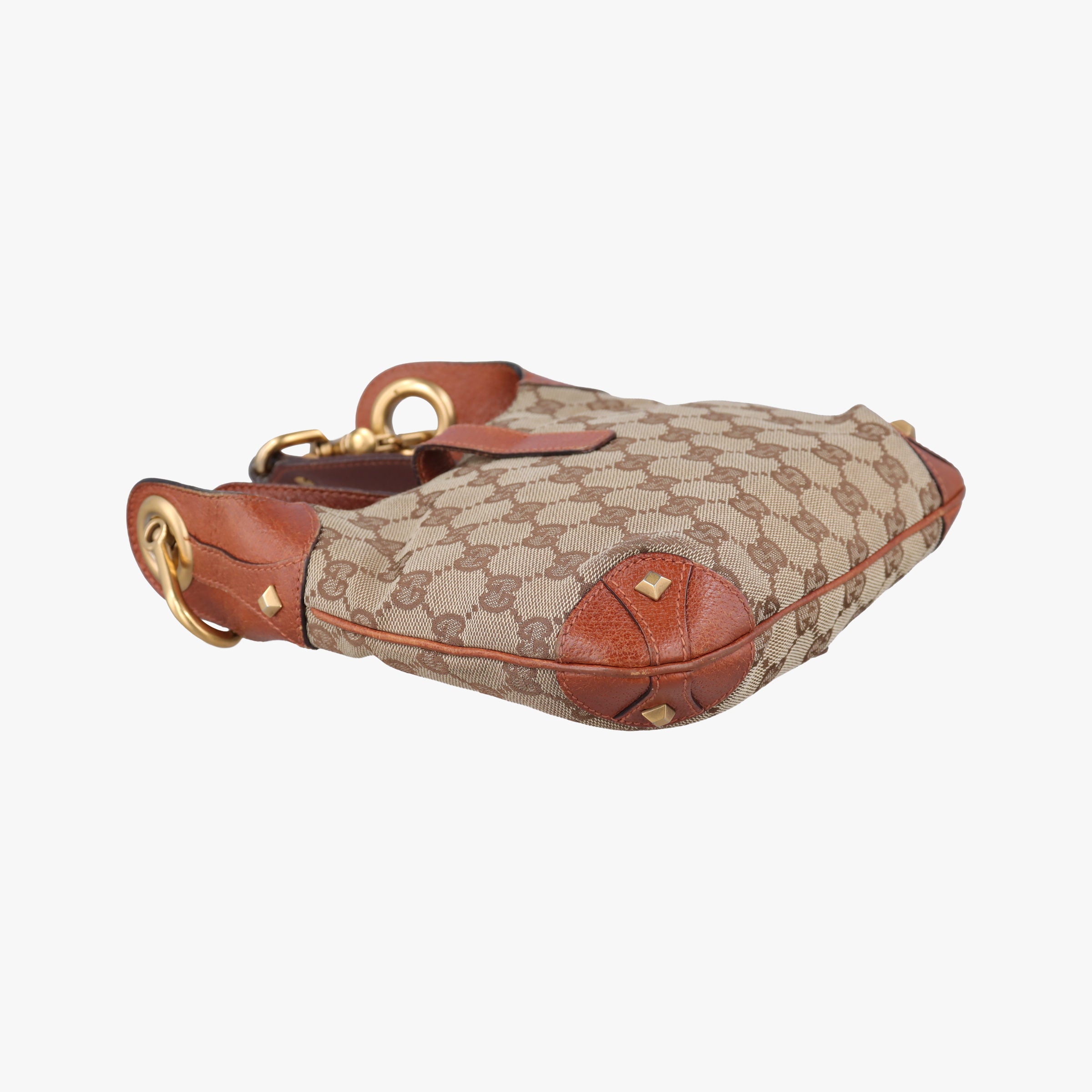 Piston Lock Jackie Hobo Beige x Brown canvas×leather 120885 ニュージャッキー ベージュ×ブラウン キャンバス×レザー 120885 