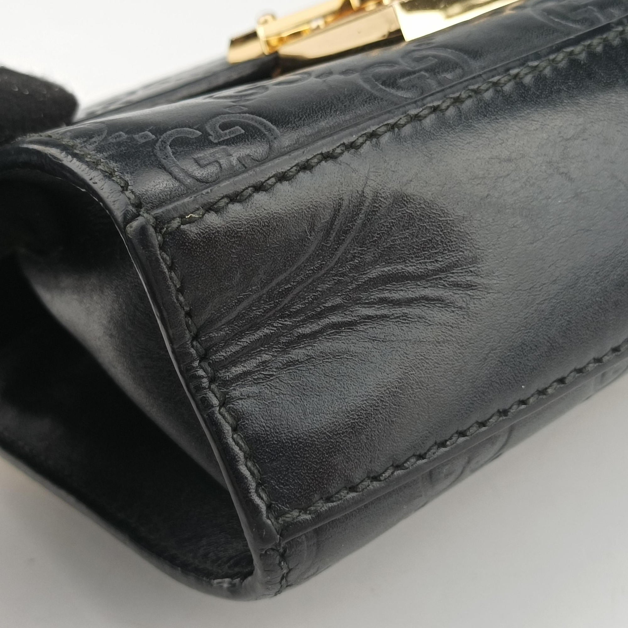 Padlock Black Leather 409487 D028002595パドロック ブラック レザー 409487 D028002595