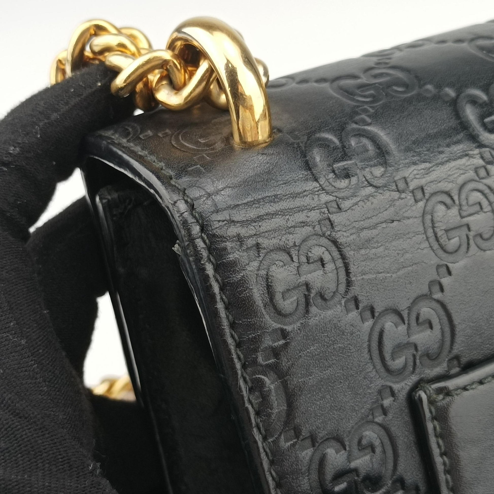 Padlock Black Leather 409487 D028002595パドロック ブラック レザー 409487 D028002595
