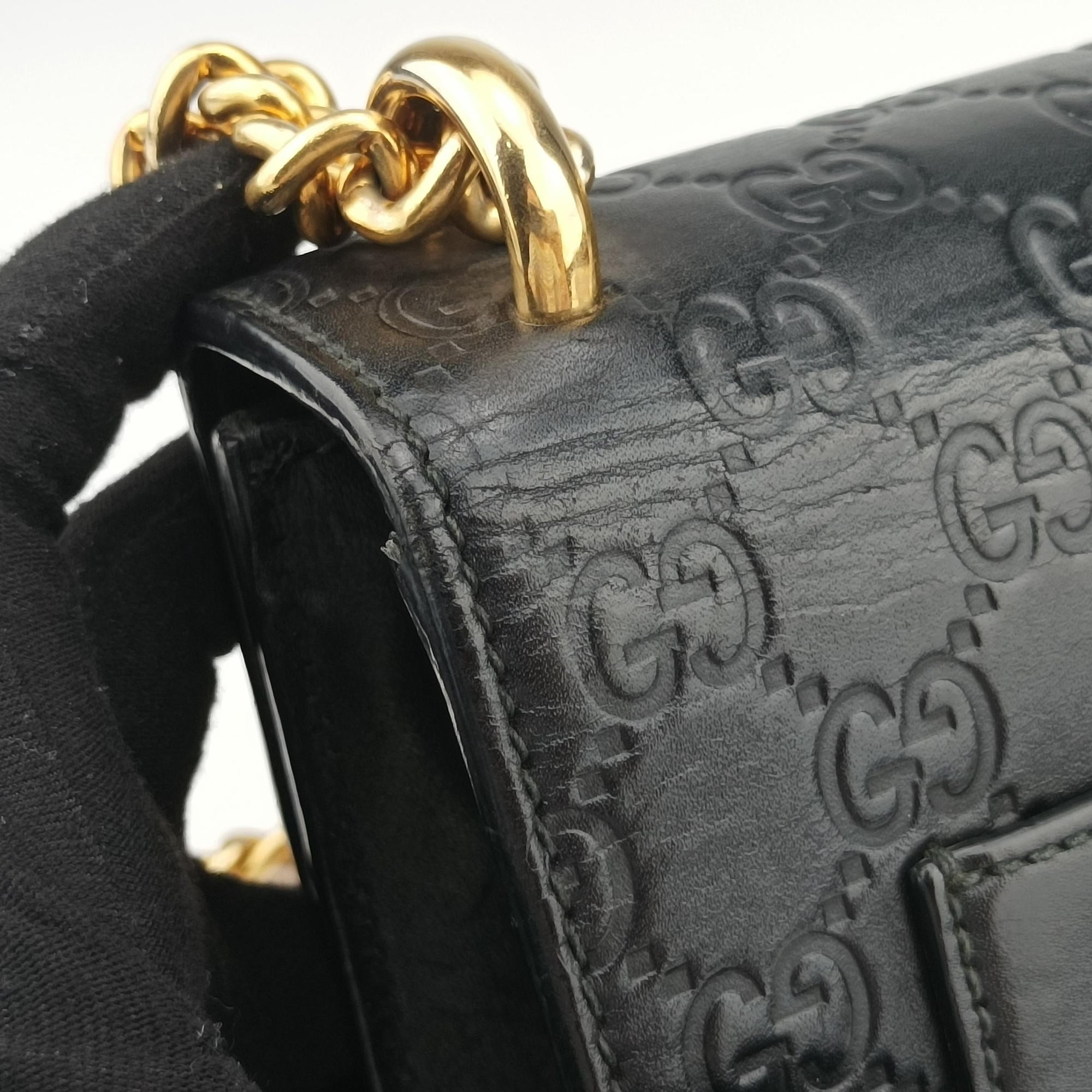 Padlock Black Leather 409487 D028002595パドロック ブラック レザー 409487 D028002595