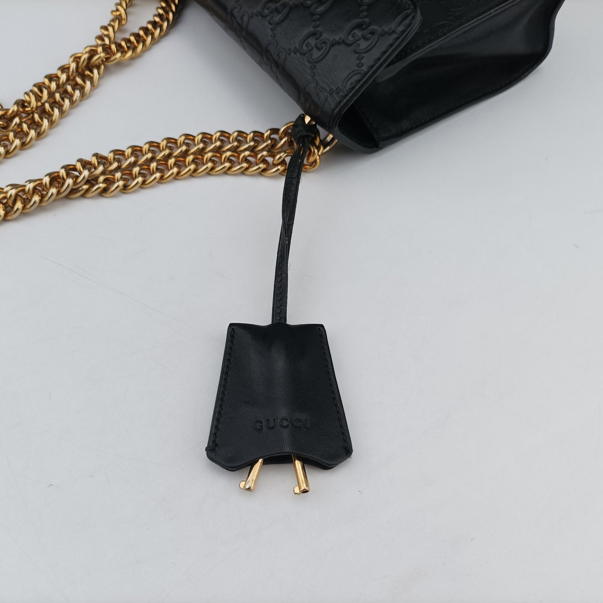 Padlock Black Leather 409487 D028002595パドロック ブラック レザー 409487 D028002595