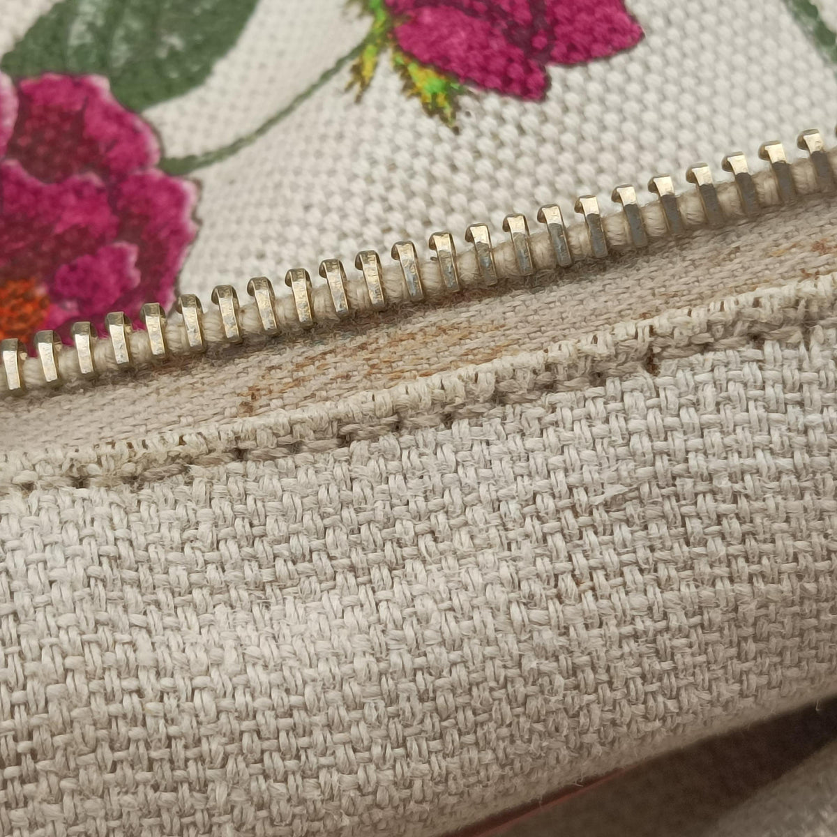 Secondhand Gucci horsebit hobo White×Multicolour canvas×leather 115867 handbag | stylenewstar