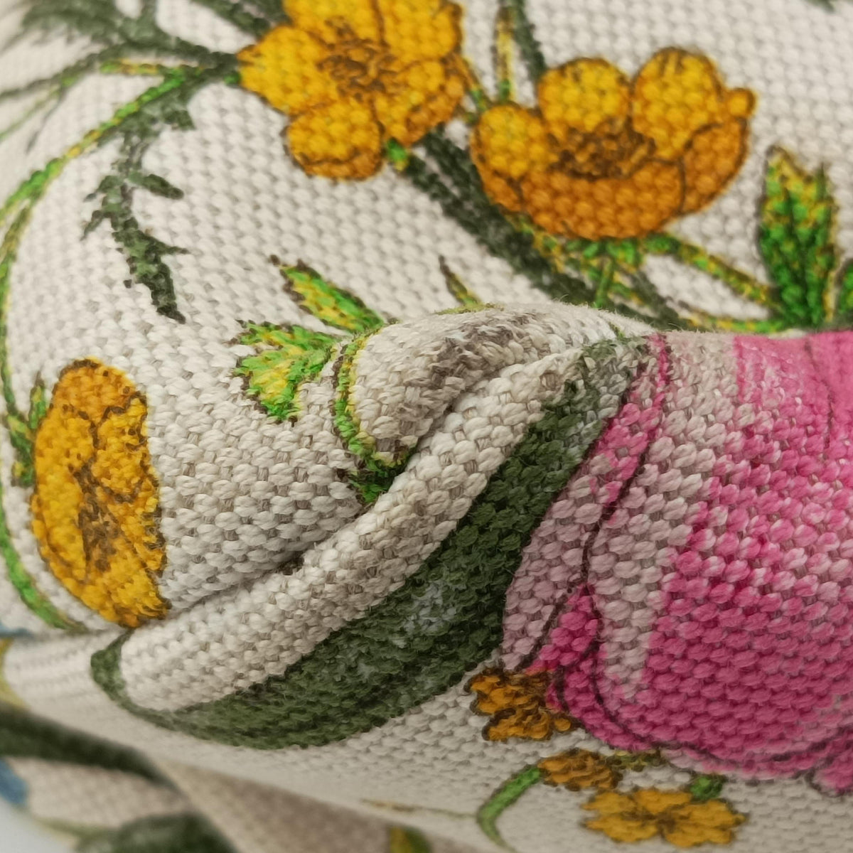 Secondhand Gucci horsebit hobo White×Multicolour canvas×leather 115867 handbag | stylenewstar