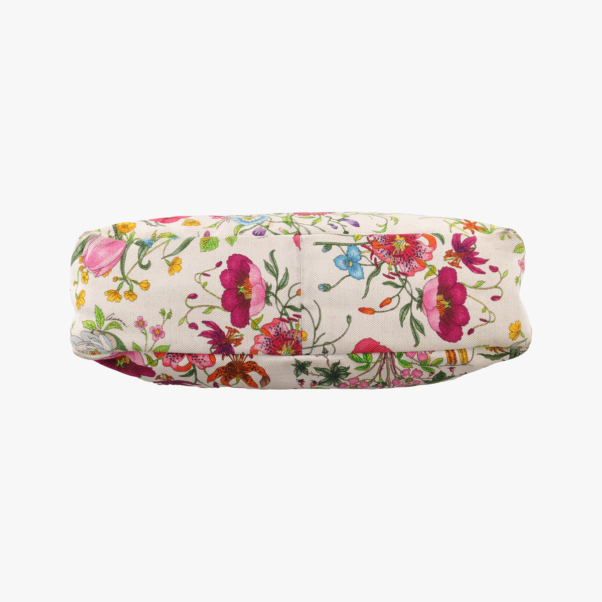 Secondhand Gucci horsebit hobo White×Multicolour canvas×leather 115867 handbag | stylenewstar