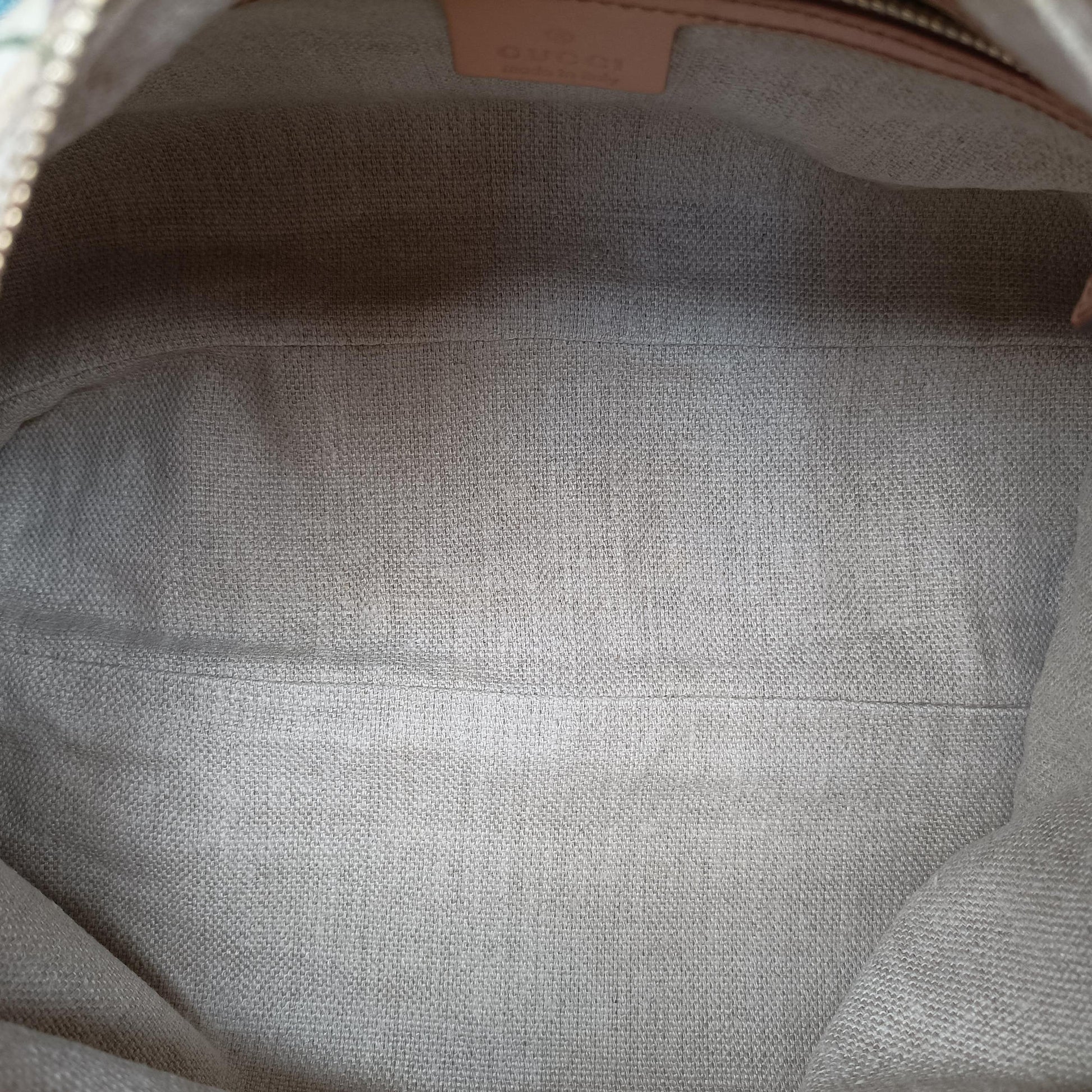 Secondhand Gucci horsebit hobo White×Multicolour canvas×leather 115867 handbag | stylenewstar