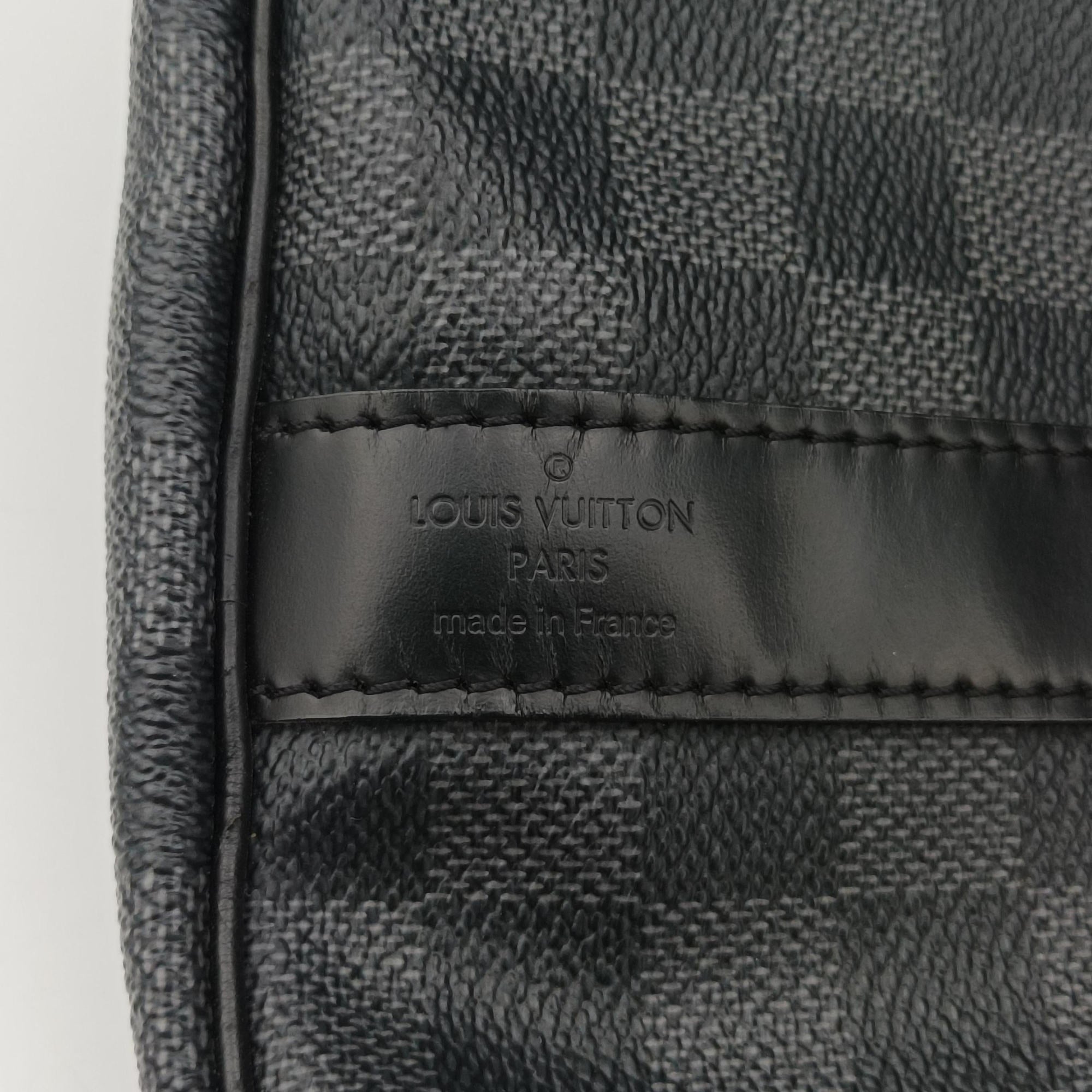 Keepall Bandouliere 45 Noir Damier Graphite N41418 MB4088キーポルバンドリエール45 ノワール ダミエグラフィット N41418 MB4088