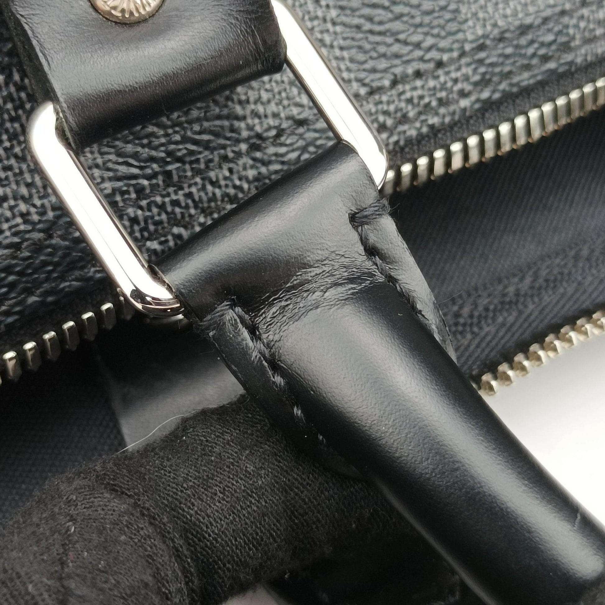 Keepall Bandouliere 45 Noir Damier Graphite N41418 MB4088キーポルバンドリエール45 ノワール ダミエグラフィット N41418 MB4088