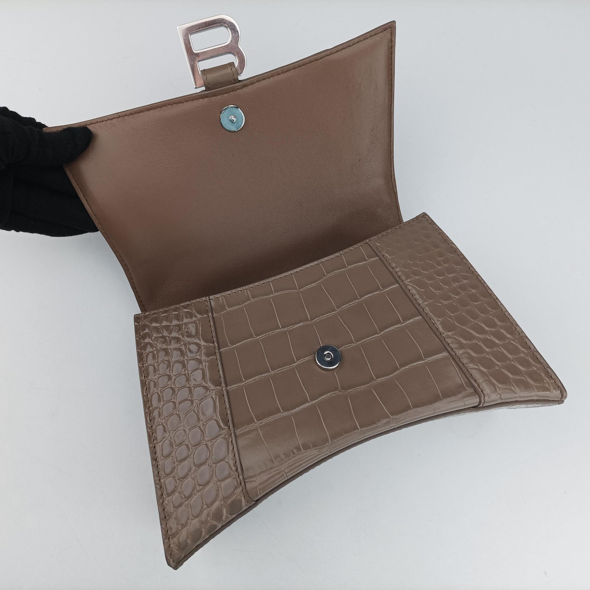 Hourglass Brown leather 593646.1212.U.1317アワーグラス ブラウン レザー 593646.1212.U.1317