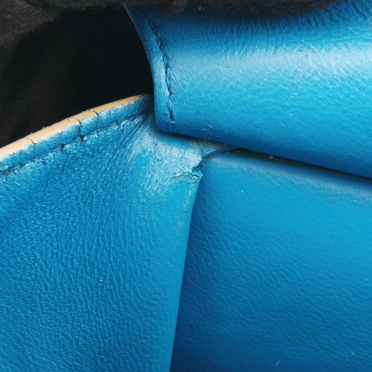 Pre-owned Fendi Petite 3Jours Blue Leather 8BH333 shoulderbag | stylenewstar