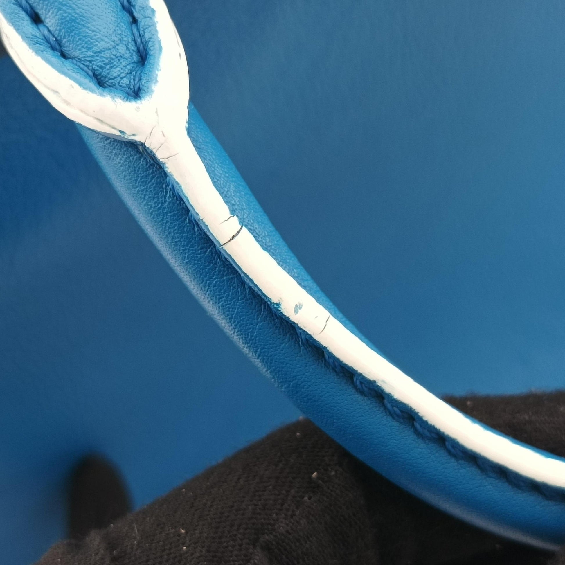 Pre-owned Fendi Petite 3Jours Blue Leather 8BH333 shoulderbag | stylenewstar