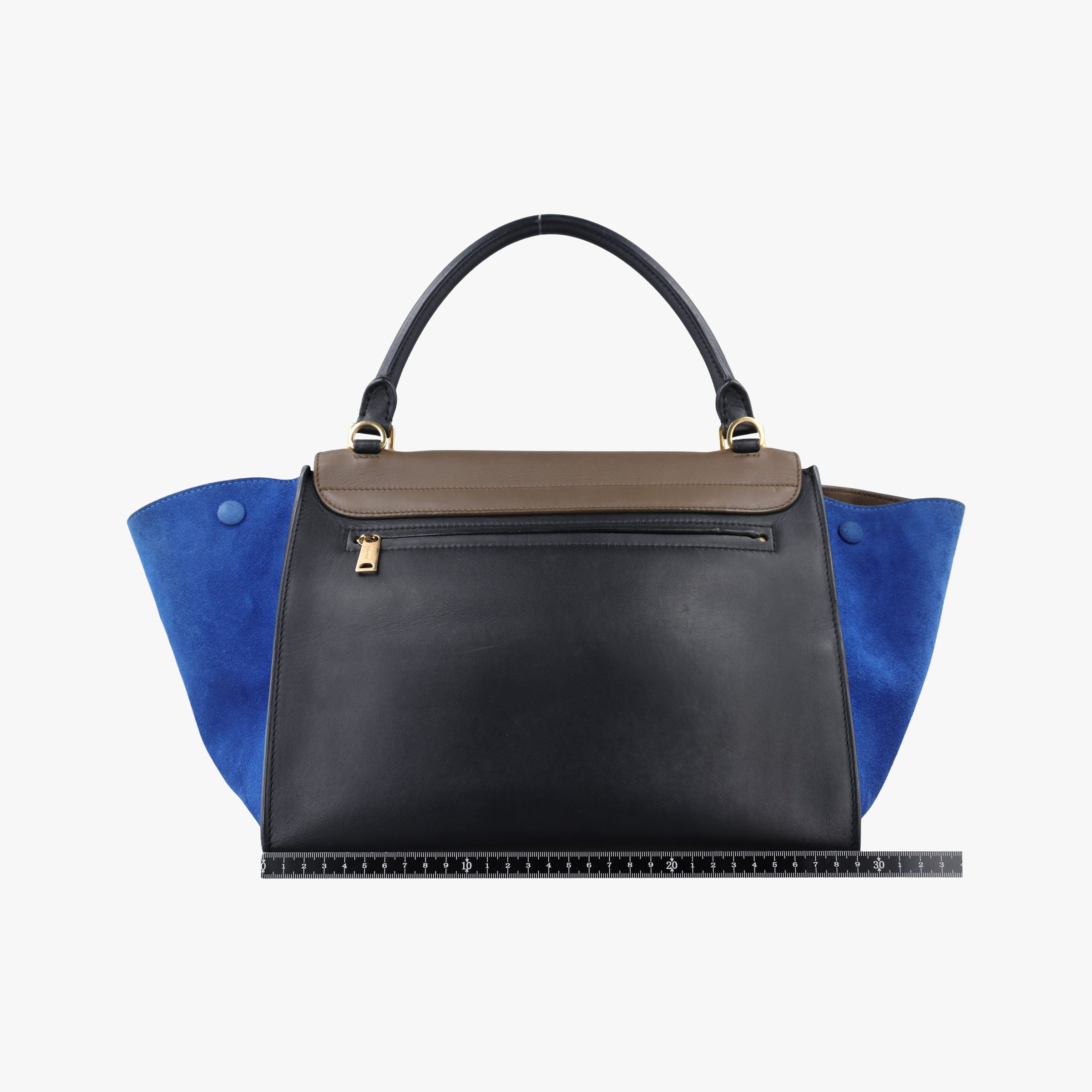 Trapeze Brown×Black×Blue Suede × leather F-VP-0162 F-CU-0162トラペーズミディアム ブラウン×ブラック×ブルー スエード×レザー F-VP-0162 F-CU-0162