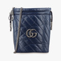 GG Marmont Blue Leather 573817 GGマーモント ブルー レザー 573817 